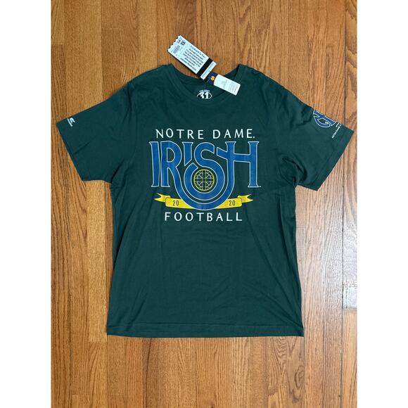 Notre Dame Fighting Irish Green Short Sleeve Men's 2XL T-Shirt Football- NWT - Picture 1 of 8